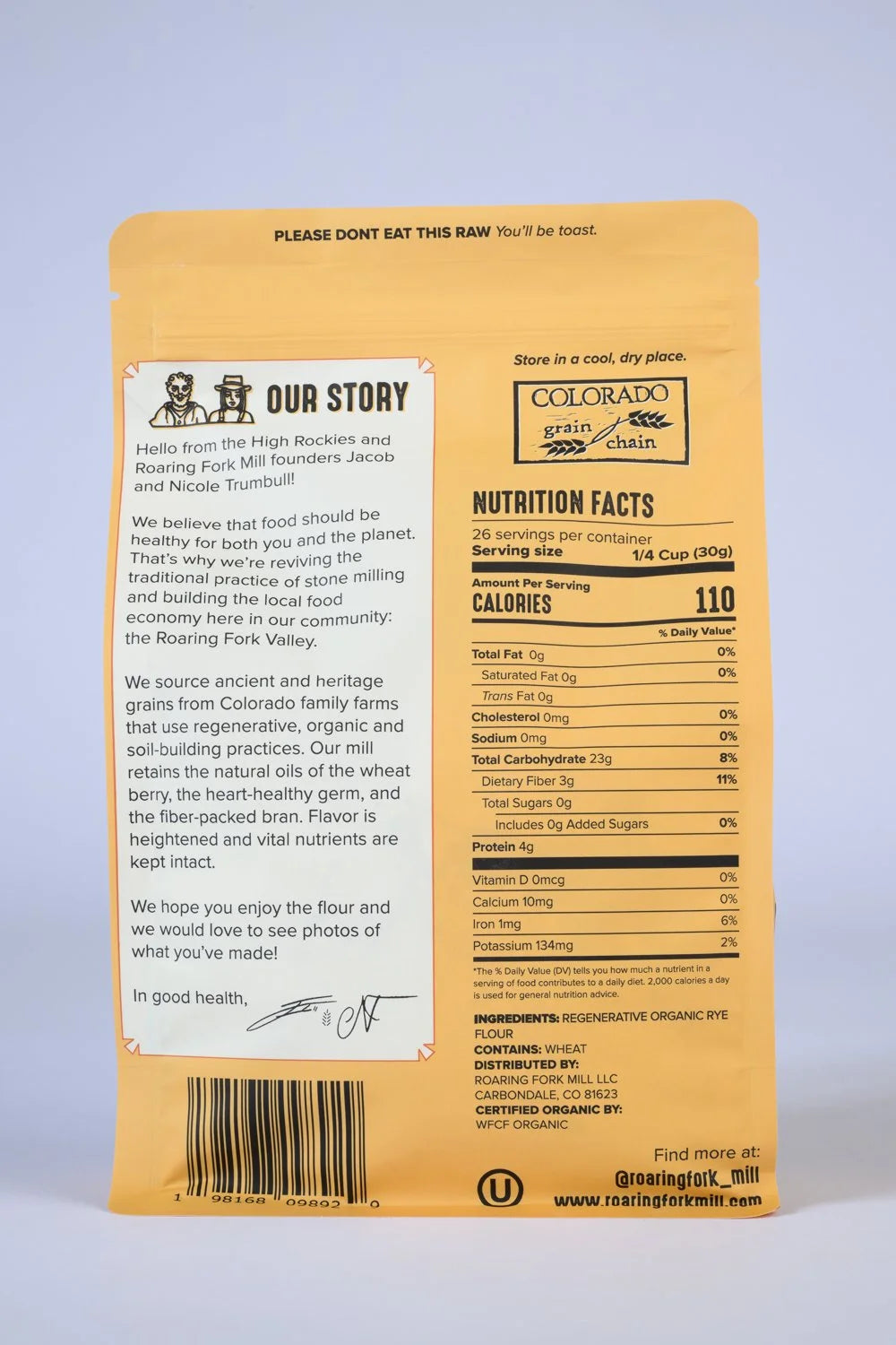 Regenerative Rye Flour